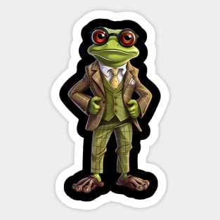 Frog Lovers Funny Gift Froggy Fashion Showdown Sticker